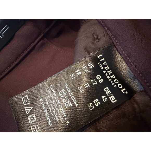 Liverpool Los Angeles Plus Size 18W Knit Trouser Pants Pull On Pant 18 W NWT - Picture 7 of 16